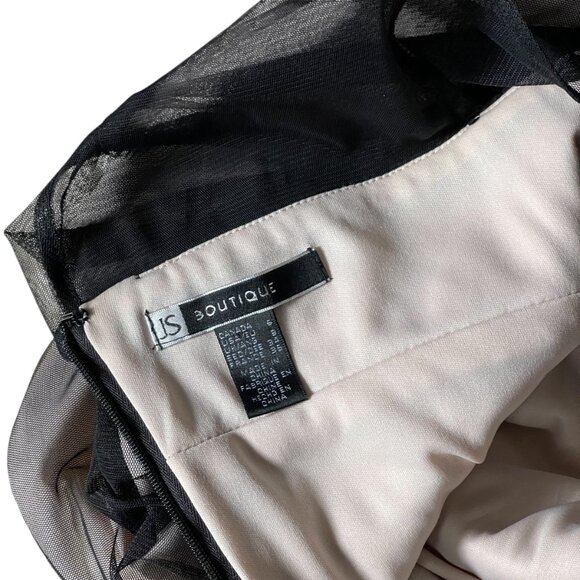 BCBG Silky Pleated Ruffle Hem Satin Dress - Size 10 - NWT - Picture 5 of 8